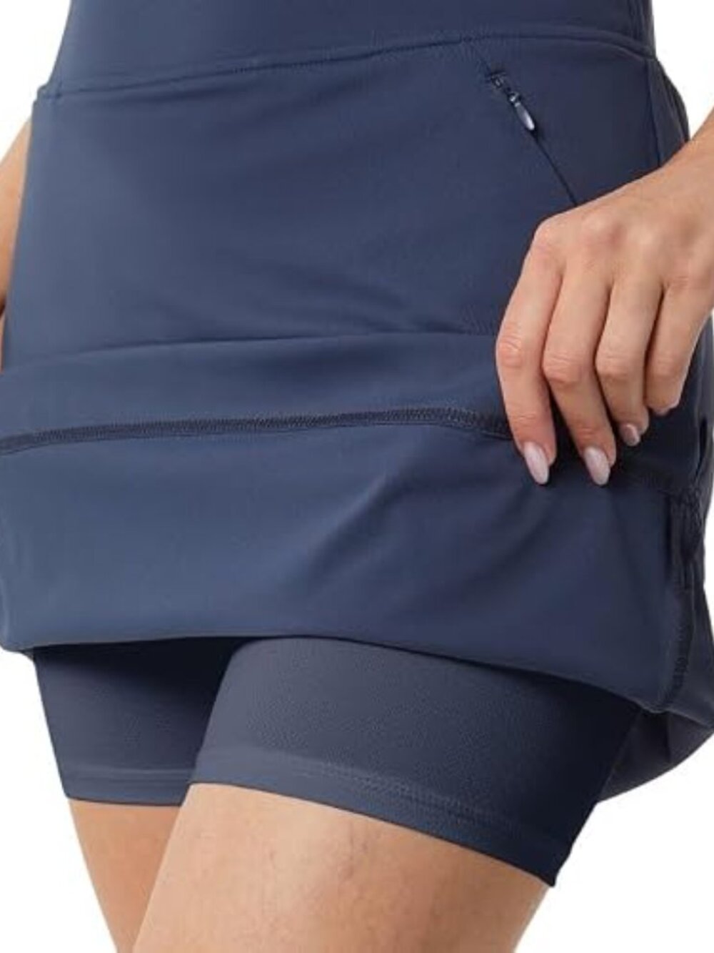 32 Degrees Women’s Skort with Inner Shorts, 2 Front Pockets, High Waist Athletic